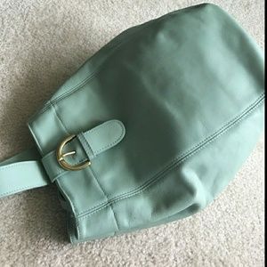 Vintage COACH LEATHER sling bagpack TIFFANY BL